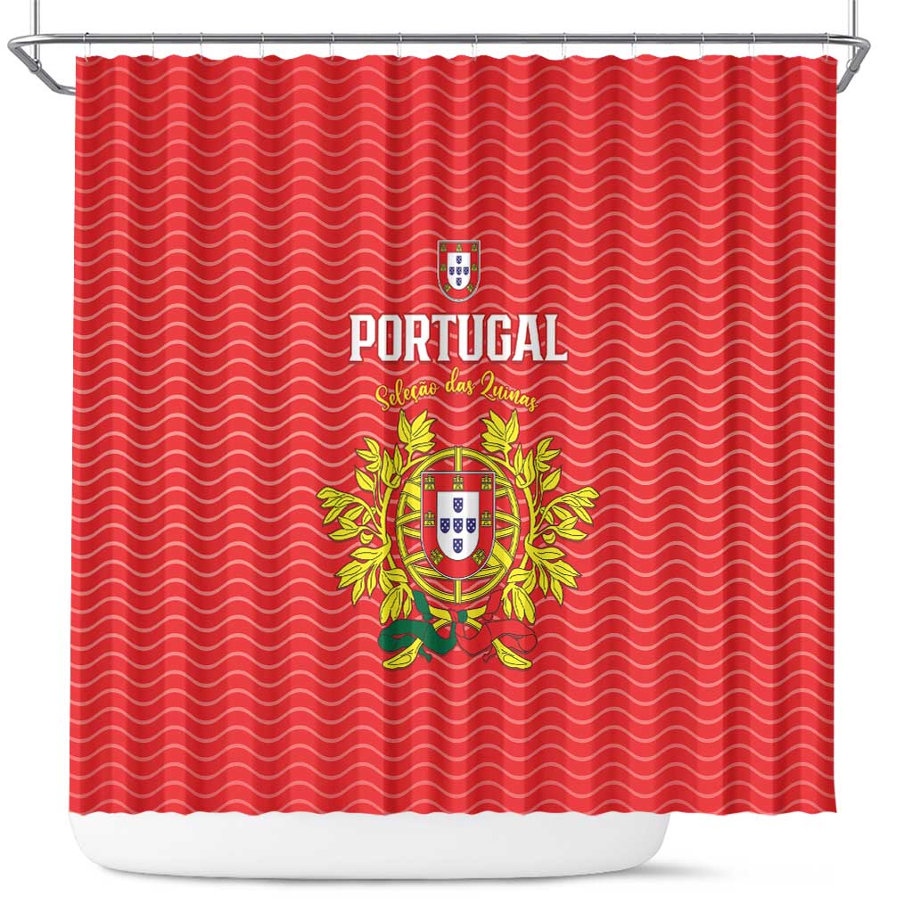 Portugal Football 2026 Shower Curtain Team of the Quincunxes - Wonder Print Shop