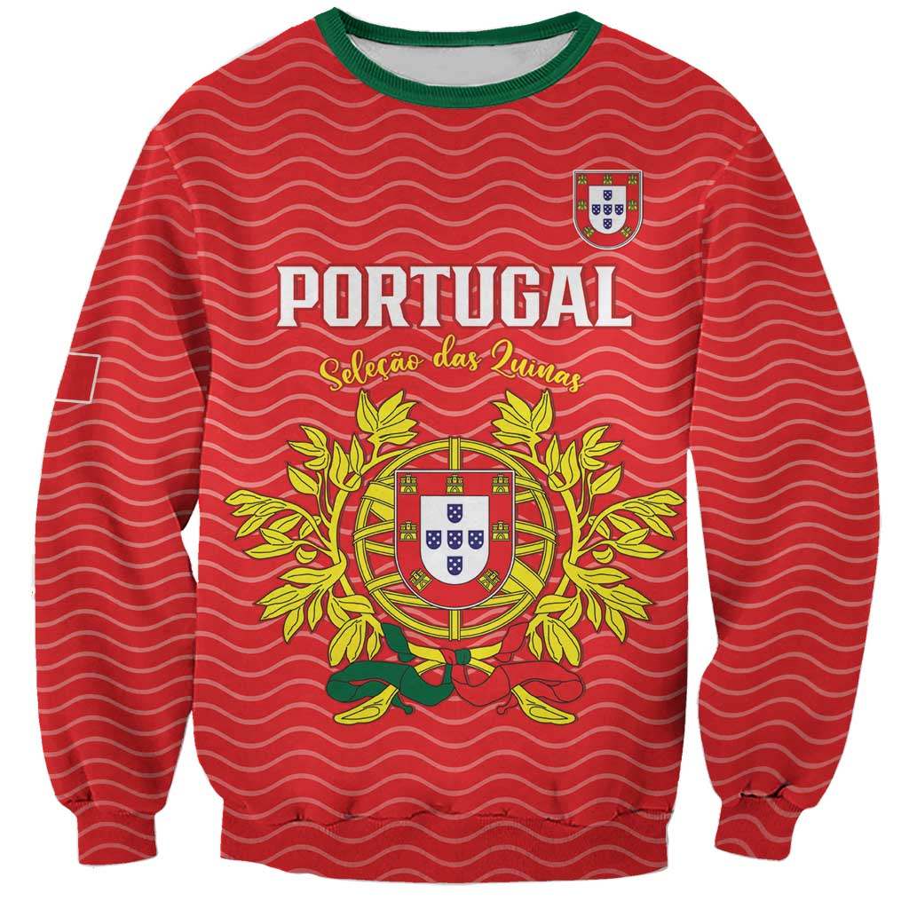 Custom Portugal Football 2026 Sweatshirt Team of the Quincunxes - Wonder Print Shop