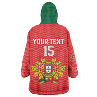 Custom Portugal Football 2026 Wearable Blanket Hoodie Team of the Quincunxes - Wonder Print Shop