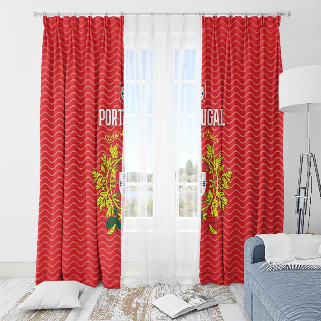 Portugal Football 2026 Window Curtain Team of the Quincunxes - Wonder Print Shop