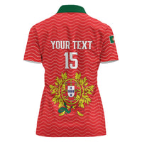 Custom Portugal Football 2026 Women Polo Shirt Team of the Quincunxes - Wonder Print Shop