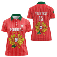 Custom Portugal Football 2026 Women Polo Shirt Team of the Quincunxes - Wonder Print Shop