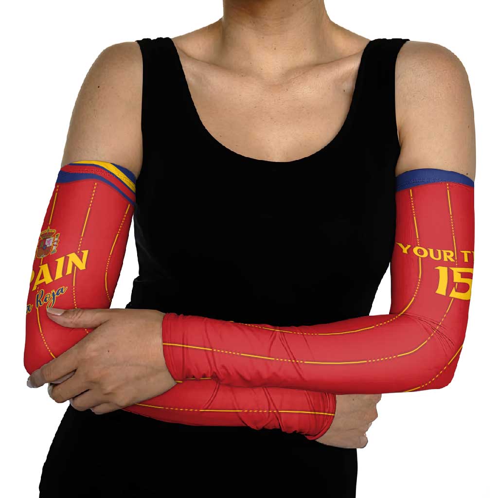 Custom Spain Football 2026 Arm Sleeves Go Champions La Roja - Wonder Print Shop