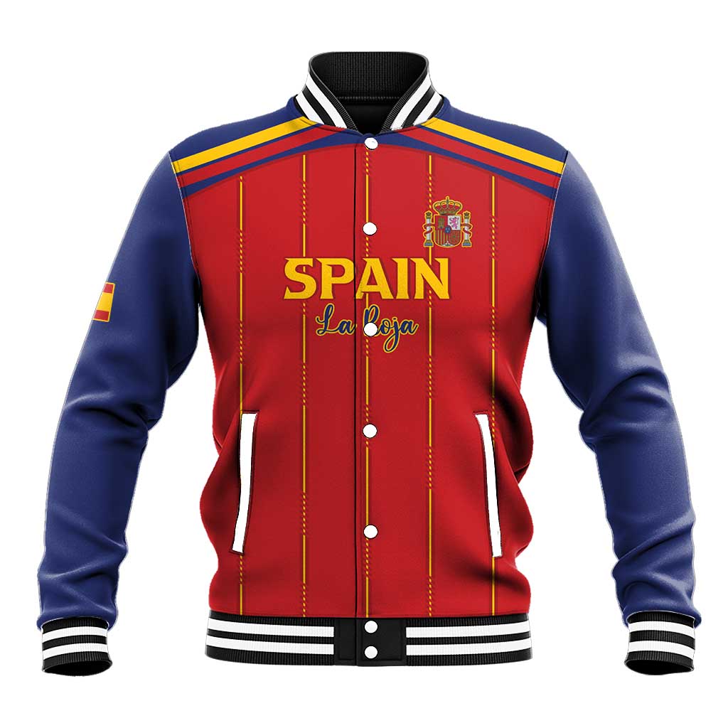 Custom Spain Football 2026 Baseball Jacket Go Champions La Roja - Wonder Print Shop