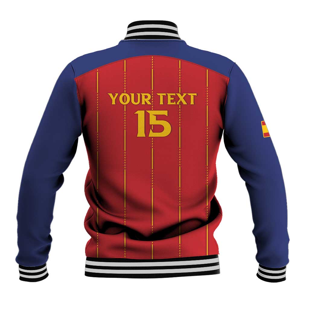 Custom Spain Football 2026 Baseball Jacket Go Champions La Roja - Wonder Print Shop