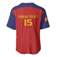 Custom Spain Football 2026 Baseball Jersey Go Champions La Roja - Wonder Print Shop
