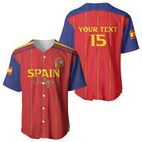 Custom Spain Football 2026 Baseball Jersey Go Champions La Roja - Wonder Print Shop
