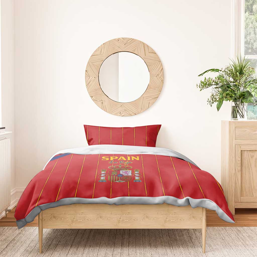 Spain Football 2026 Bedding Set Go Champions La Roja - Wonder Print Shop