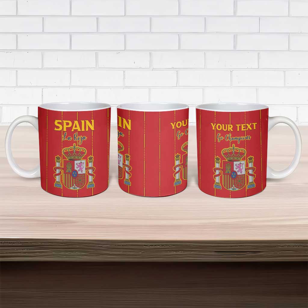 Custom Spain Football 2026 Ceramic Mug Go Champions La Roja - Wonder Print Shop