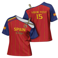 Custom Spain Football 2026 Cross Shoulder Shirt Go Champions La Roja - Wonder Print Shop