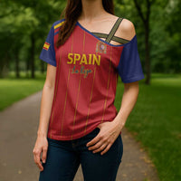 Custom Spain Football 2026 Cross Shoulder Shirt Go Champions La Roja - Wonder Print Shop