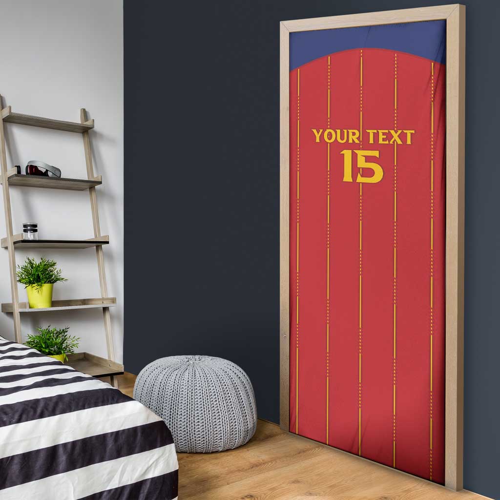 Custom Spain Football 2026 Door Cover Go Champions La Roja - Wonder Print Shop