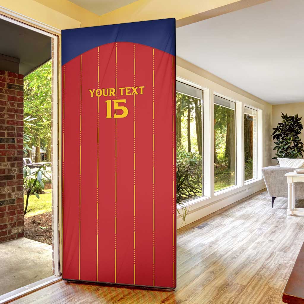 Custom Spain Football 2026 Door Cover Go Champions La Roja - Wonder Print Shop