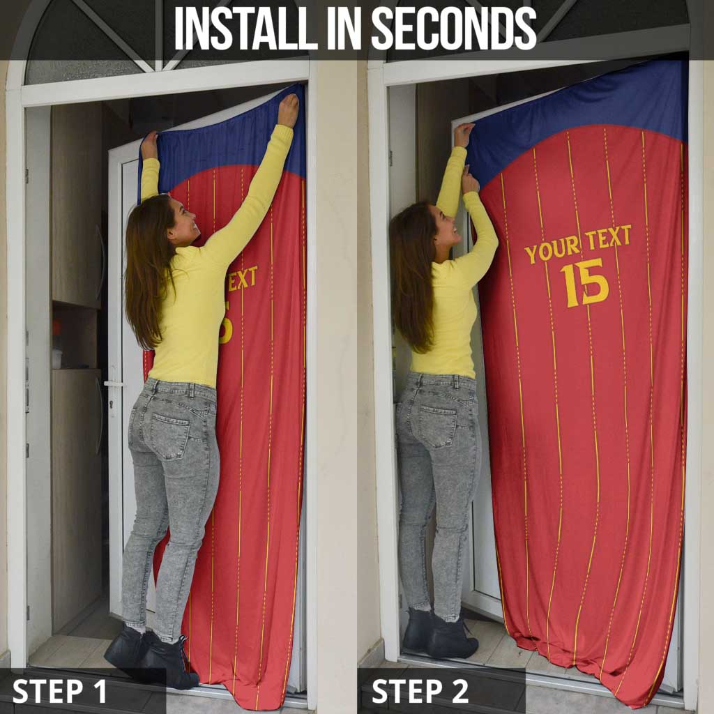 Custom Spain Football 2026 Door Cover Go Champions La Roja - Wonder Print Shop