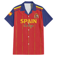 Custom Spain Football 2026 Family Matching Off Shoulder Maxi Dress and Hawaiian Shirt Go Champions La Roja - Wonder Print Shop