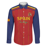 Custom Spain Football 2026 Family Matching Off Shoulder Maxi Dress and Hawaiian Shirt Go Champions La Roja - Wonder Print Shop