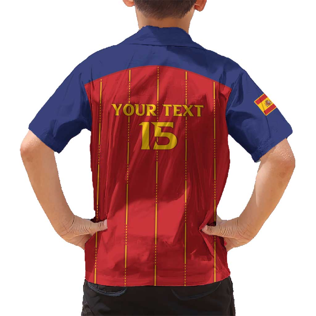 Custom Spain Football 2026 Family Matching Puletasi and Hawaiian Shirt Go Champions La Roja - Wonder Print Shop