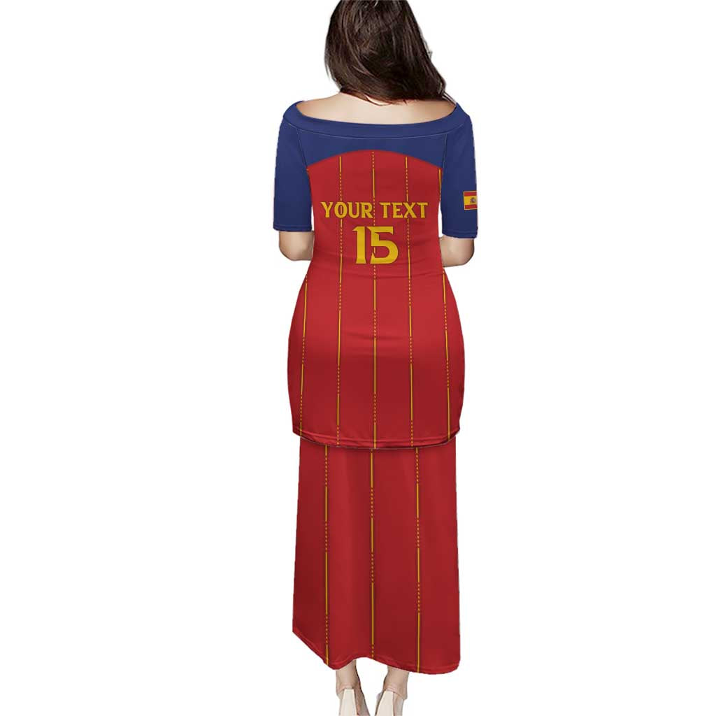 Custom Spain Football 2026 Family Matching Puletasi and Hawaiian Shirt Go Champions La Roja - Wonder Print Shop