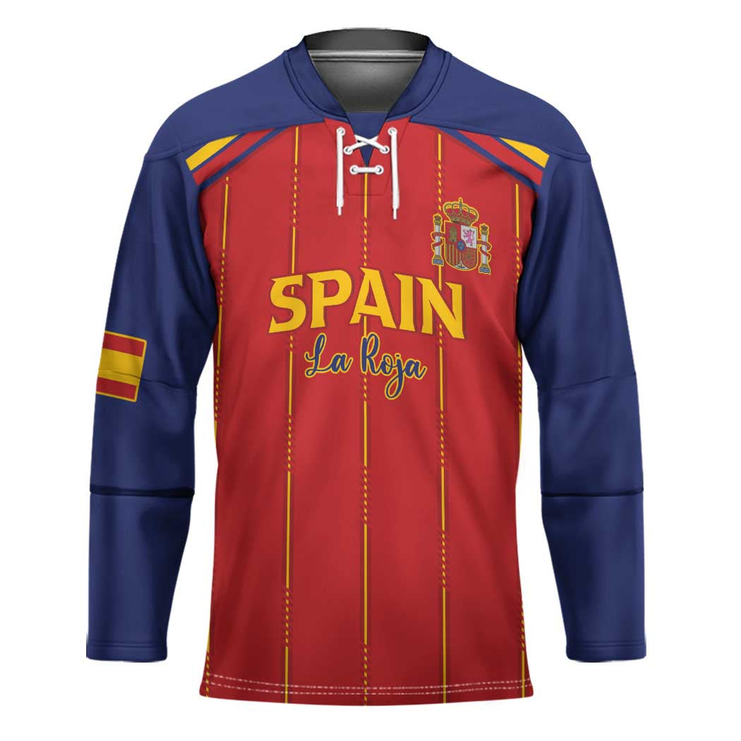 Custom Spain Football 2026 Hockey Jersey Go Champions La Roja - Wonder Print Shop