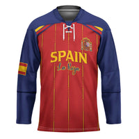 Custom Spain Football 2026 Hockey Jersey Go Champions La Roja - Wonder Print Shop