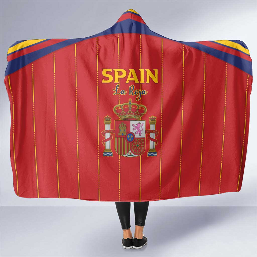Spain Football 2026 Hooded Blanket Go Champions La Roja - Wonder Print Shop