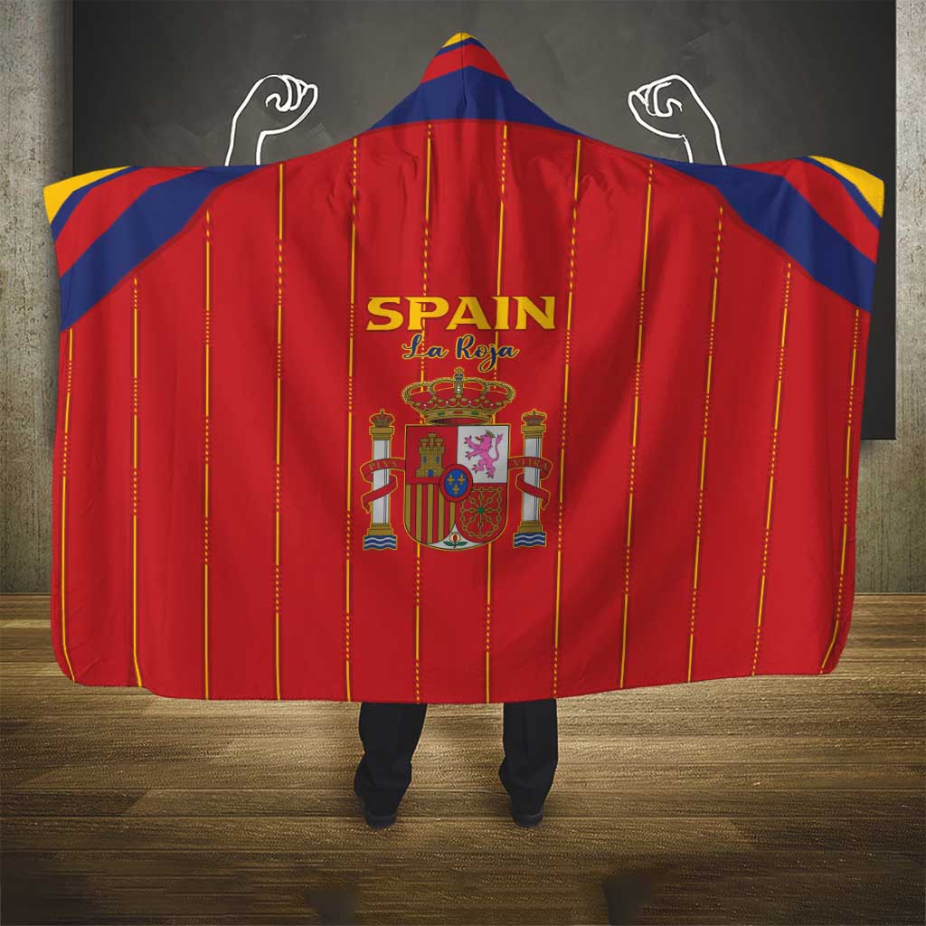 Spain Football 2026 Hooded Blanket Go Champions La Roja - Wonder Print Shop