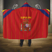 Spain Football 2026 Hooded Blanket Go Champions La Roja - Wonder Print Shop