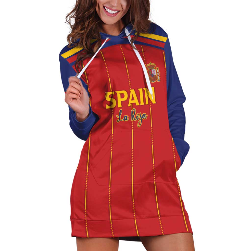 Custom Spain Football 2026 Hoodie Dress Go Champions La Roja - Wonder Print Shop