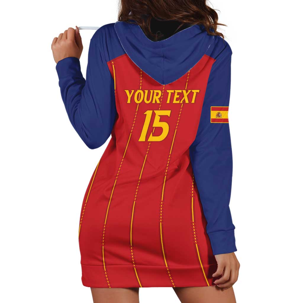 Custom Spain Football 2026 Hoodie Dress Go Champions La Roja - Wonder Print Shop