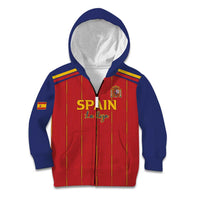 Custom Spain Football 2026 Kid Hoodie Go Champions La Roja - Wonder Print Shop