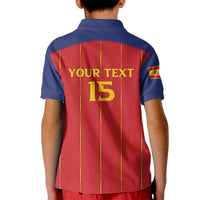 Custom Spain Football 2026 Kid Polo Shirt Go Champions La Roja - Wonder Print Shop