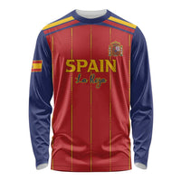 Custom Spain Football 2026 Long Sleeve Shirt Go Champions La Roja - Wonder Print Shop
