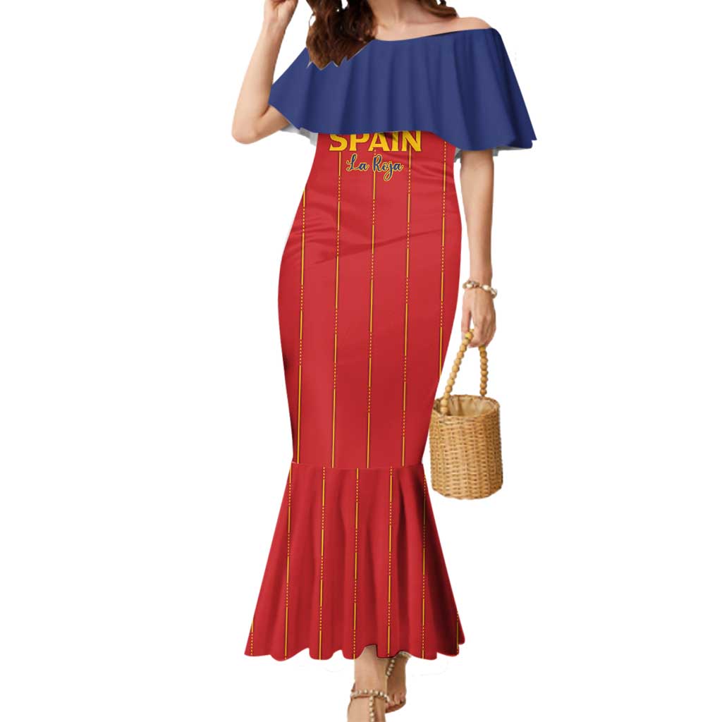 Custom Spain Football 2026 Mermaid Dress Go Champions La Roja - Wonder Print Shop