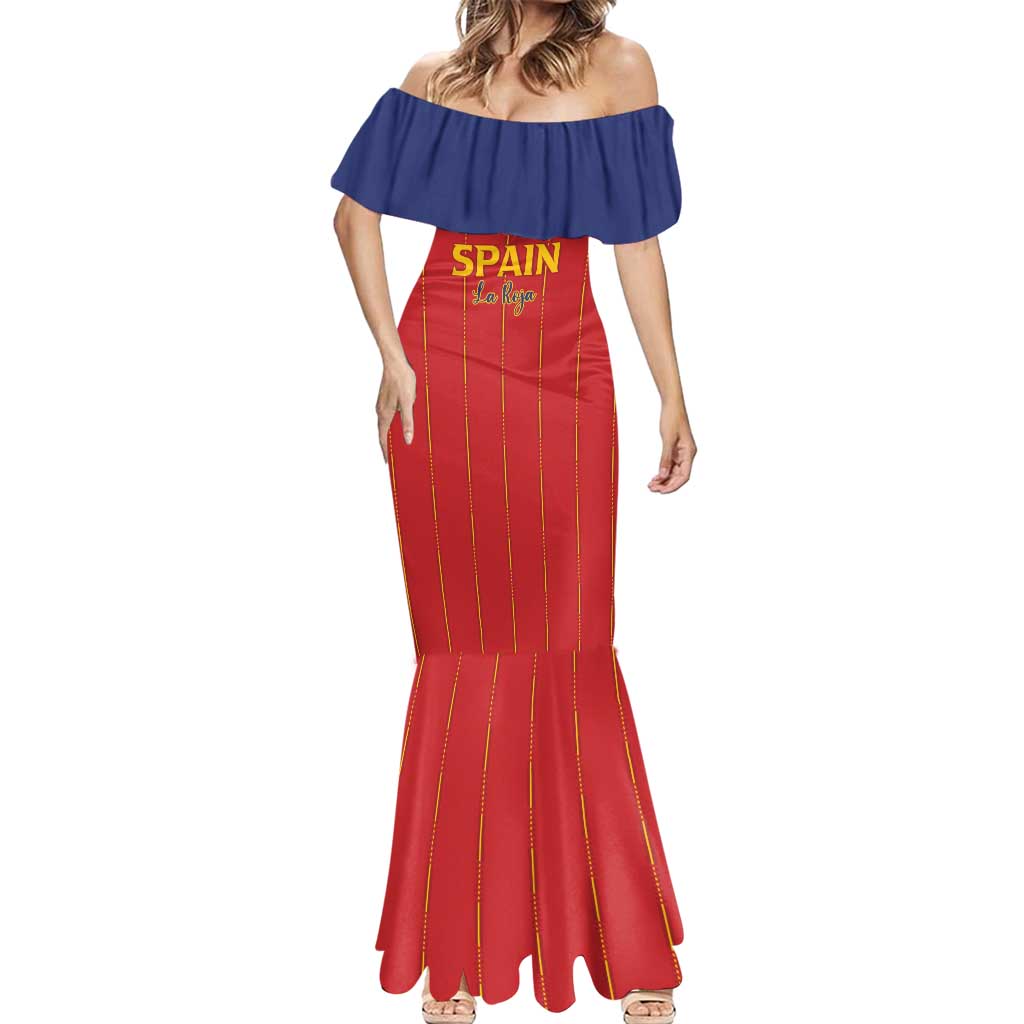 Custom Spain Football 2026 Mermaid Dress Go Champions La Roja - Wonder Print Shop