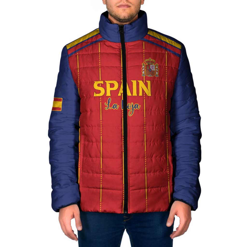 Custom Spain Football 2026 Padded Jacket Go Champions La Roja - Wonder Print Shop
