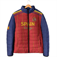 Custom Spain Football 2026 Padded Jacket Go Champions La Roja - Wonder Print Shop