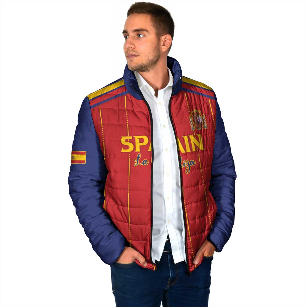 Custom Spain Football 2026 Padded Jacket Go Champions La Roja - Wonder Print Shop