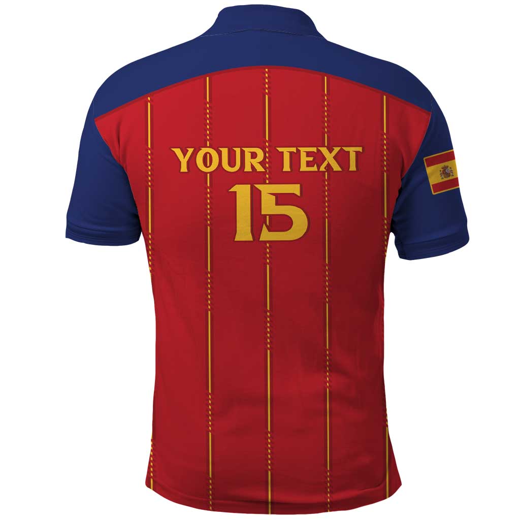 Custom Spain Football 2026 Polo Shirt Go Champions La Roja - Wonder Print Shop