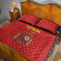 Spain Football 2026 Quilt Bed Set Go Champions La Roja - Wonder Print Shop