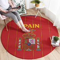 Spain Football 2026 Round Carpet Go Champions La Roja - Wonder Print Shop