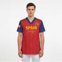 Custom Spain Football 2026 Scrub Top Go Champions La Roja - Wonder Print Shop