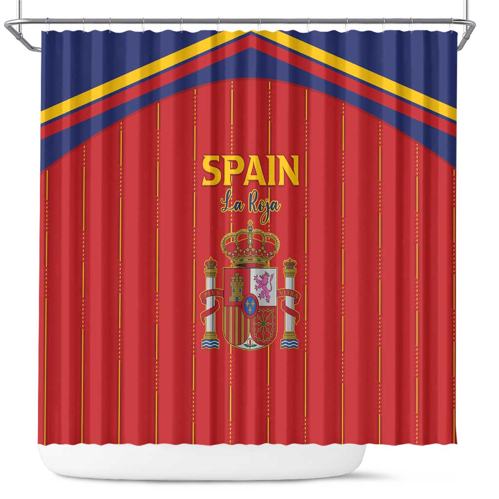 Spain Football 2026 Shower Curtain Go Champions La Roja - Wonder Print Shop