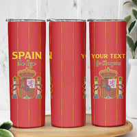 Custom Spain Football 2026 Skinny Tumbler Go Champions La Roja - Wonder Print Shop