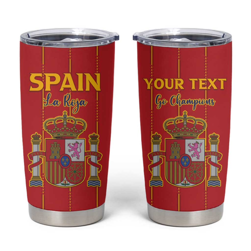 Custom Spain Football 2026 Tumbler Cup Go Champions La Roja - Wonder Print Shop