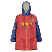 Custom Spain Football 2026 Wearable Blanket Hoodie Go Champions La Roja - Wonder Print Shop
