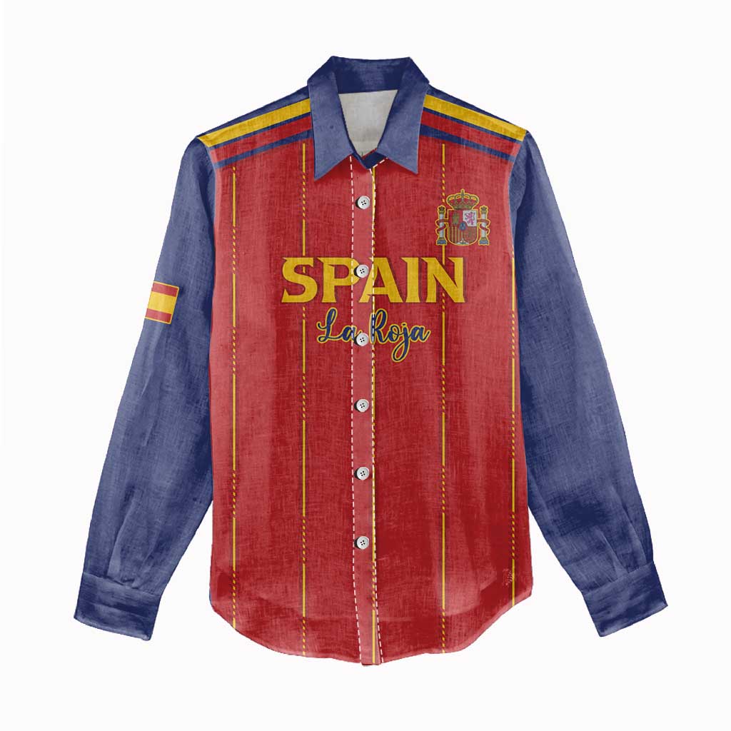 Custom Spain Football 2026 Women Casual Shirt Go Champions La Roja - Wonder Print Shop