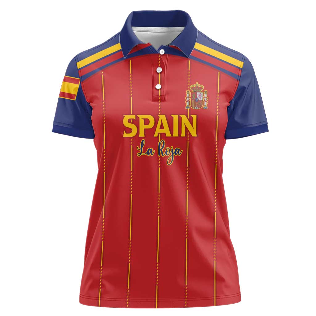 Custom Spain Football 2026 Women Polo Shirt Go Champions La Roja - Wonder Print Shop