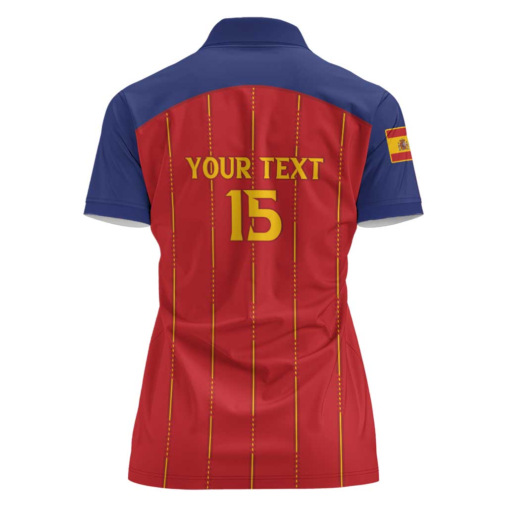 Custom Spain Football 2026 Women Polo Shirt Go Champions La Roja - Wonder Print Shop