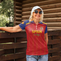 Custom Spain Football 2026 Women Polo Shirt Go Champions La Roja - Wonder Print Shop