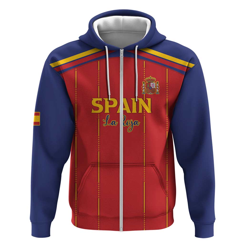 Custom Spain Football 2026 Zip Hoodie Go Champions La Roja - Wonder Print Shop